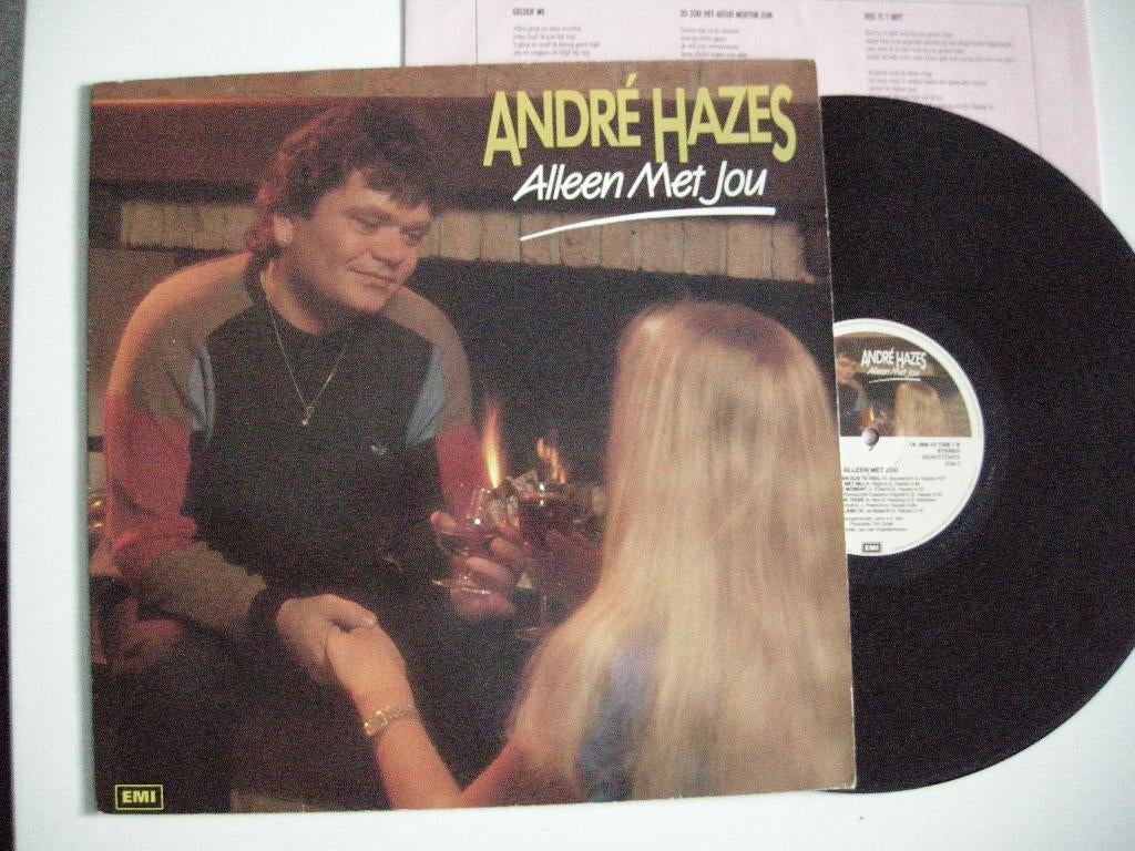 Andre Hazes Alleen met jou - LP vinyl zgan, Ophalen, Zo goed als nieuw, 12 inch, Levenslied of Smartlap
