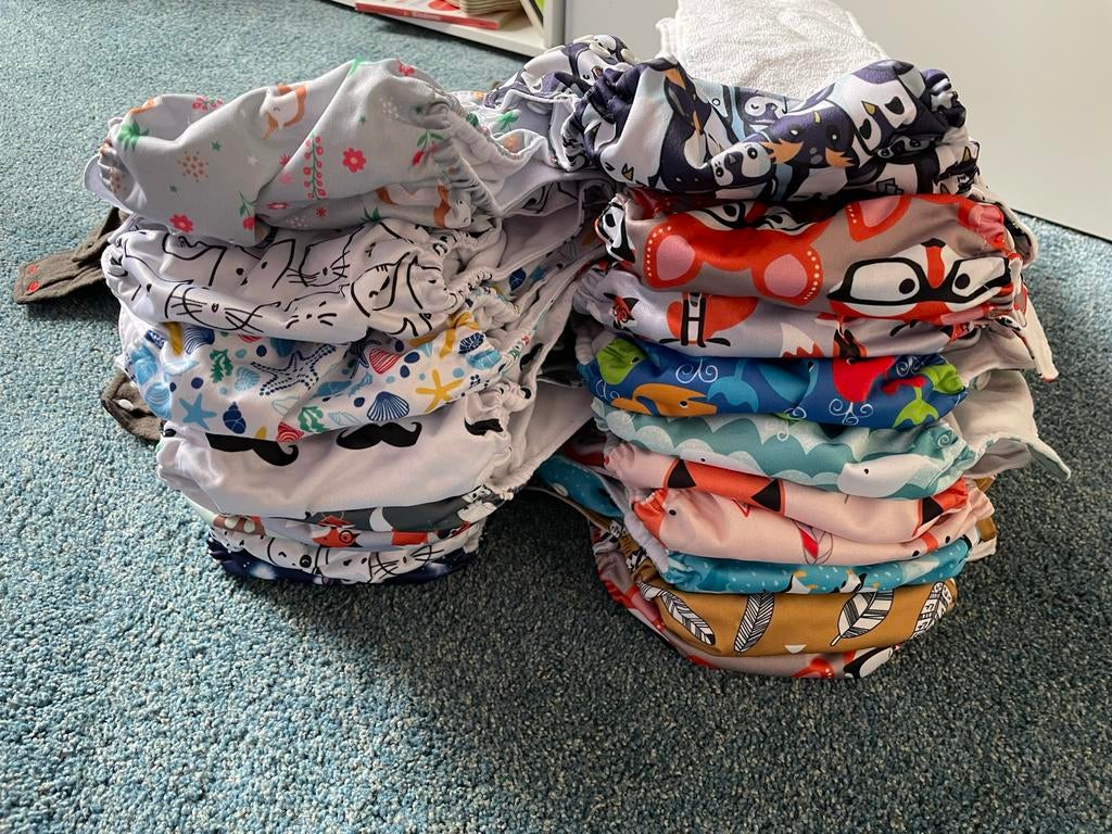 Compleet wasbare luier pakket - zo goed als nieuw!, Overige merken, Overige typen, Ophalen of Verzenden, Zo goed als nieuw