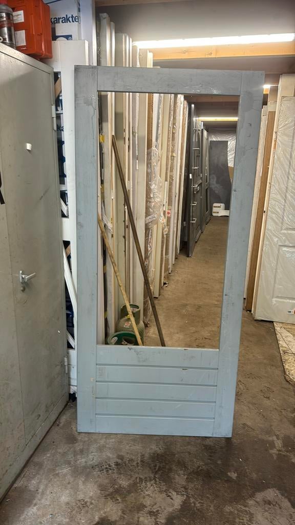 Nieuwe buitendeur merbau 93x201.5 cm bw 55 cm nr 822, Doe-het-zelf en Verbouw, Ophalen, 80 tot 100 cm, Nieuw, Buitendeur