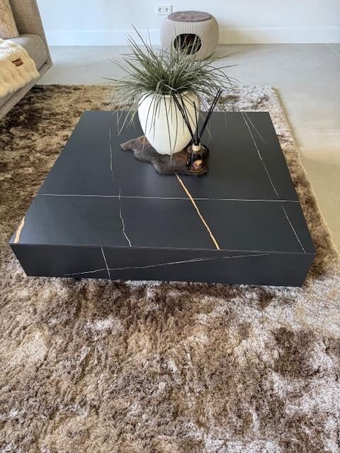Salontafel van gesinterd steen, marmerlook, Huis en Inrichting, Tafels | Salontafels, Ophalen, Overige materialen, 50 tot 100 cm