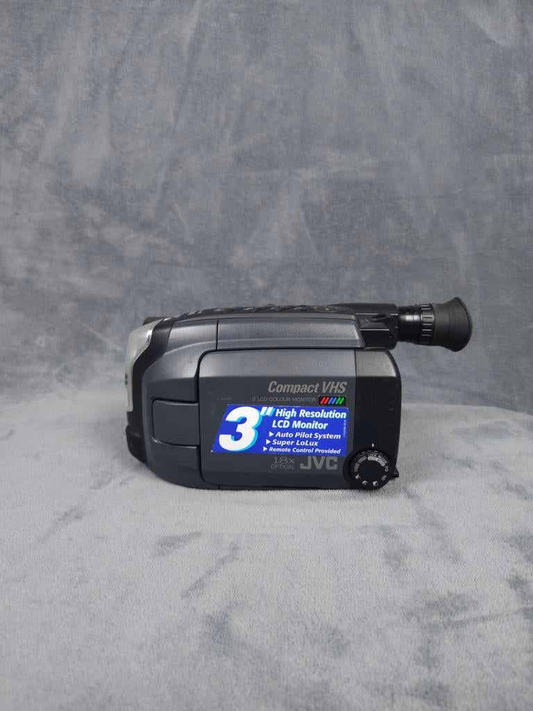 JVC Camcorder GR AXM30E Compact VHS Grijs 18x Optical Zoom, ., Hi 8, Ophalen of Verzenden, .