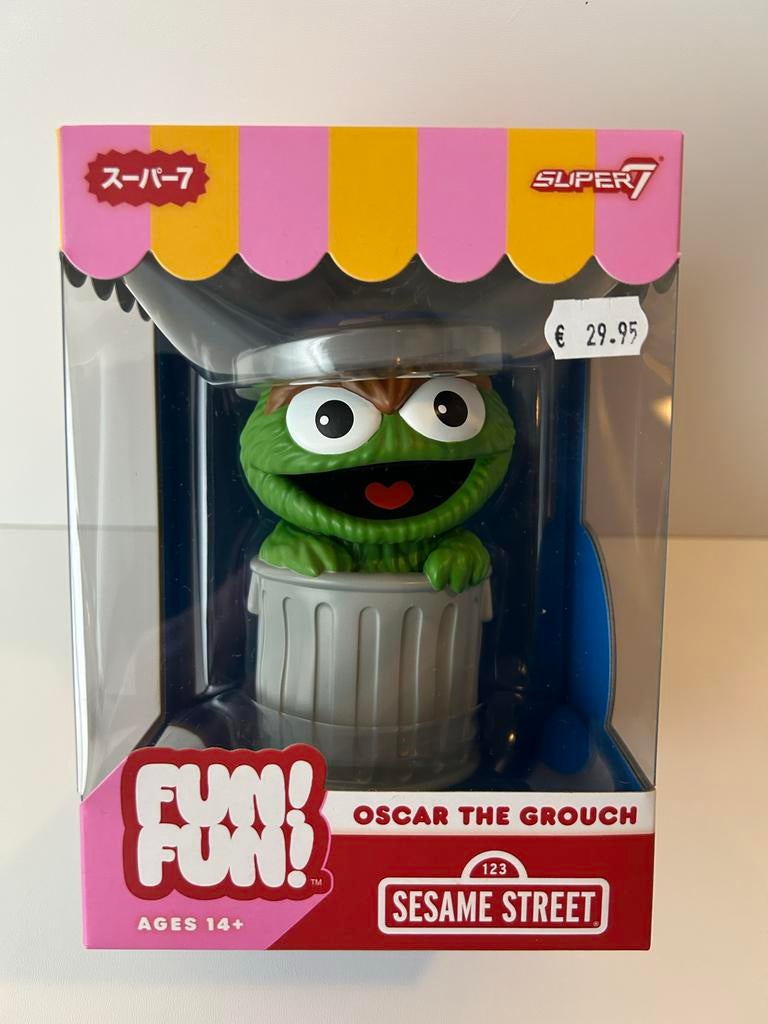 Oscar the Grouch Fun Fun Figuur Sesamstraat Super 7 Verzamel, Verzenden, ., Nieuw, .