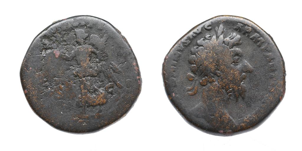 Romeinse munten, Marcus Aurelius, Sestertius, 176-177, Rome, Verzenden, Italië, Losse munt