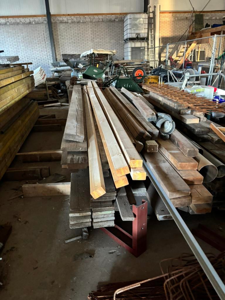 Balken baddings en steigerhout, Ophalen of Verzenden, Gebruikt