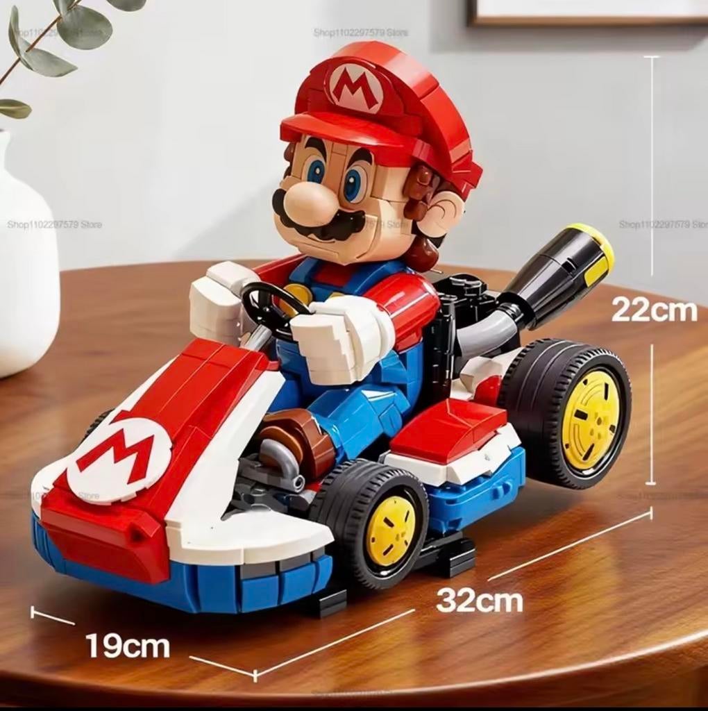 Mario Kart Bouwset - Zonder doos, Ophalen of Verzenden, Zo goed als nieuw, Overige merken