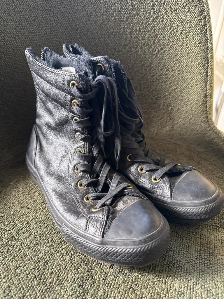 Zwarte Converse All Stars Laarzen Maat 40, Kleding | Dames, Schoenen, Hoge laarzen, Zwart, Ophalen of Verzenden, Zo goed als nieuw