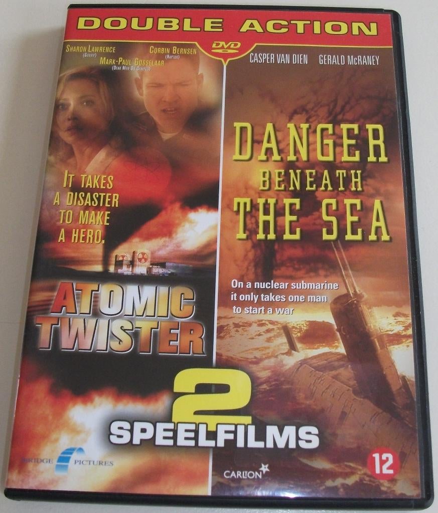 Dvd *** ATOMIC TWISTER & DANGER BENEATH THE SEA *** Filmpack, Vanaf 12 jaar, Ophalen of Verzenden, Zo goed als nieuw, Actiethriller