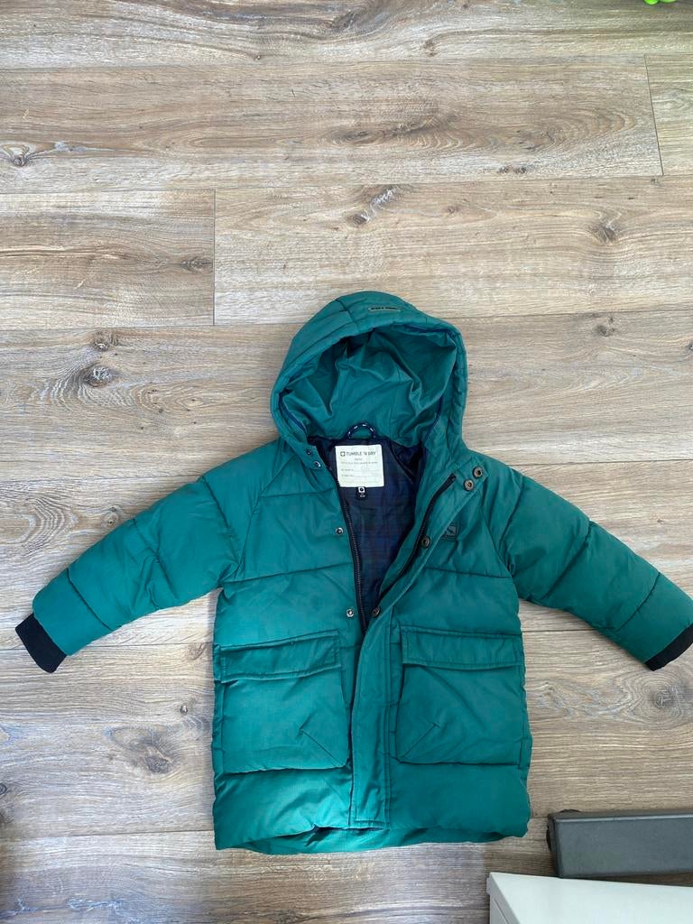Tumble 'N Dry Winterjas Groen Maat 92, Ophalen of Verzenden, Zo goed als nieuw, Jongen of Meisje, Jas