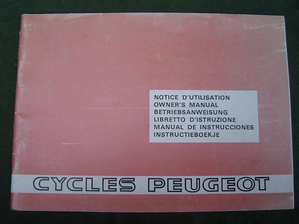 Peugeot 101 102 103 105 TSE TSM r 1981 bromfiets handleiding, Ophalen of Verzenden, Gebruikt