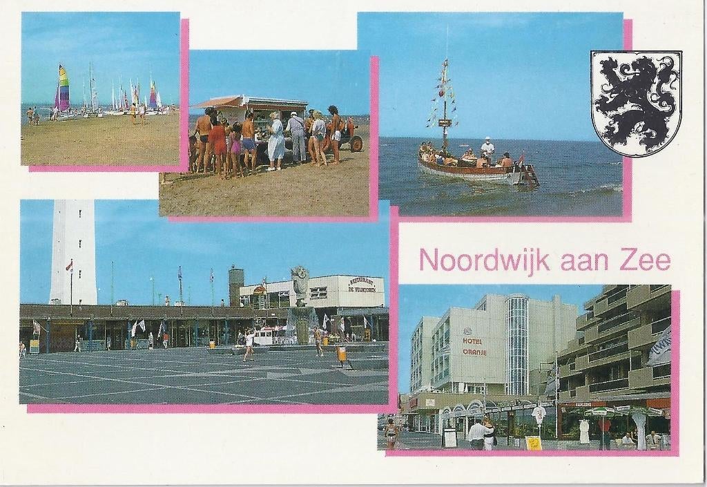 ongelopen ansichtkaart noordwijk aan zee ( 517 ), Verzamelen, Ophalen of Verzenden, 1960 tot 1980, Gelopen, Zuid-Holland