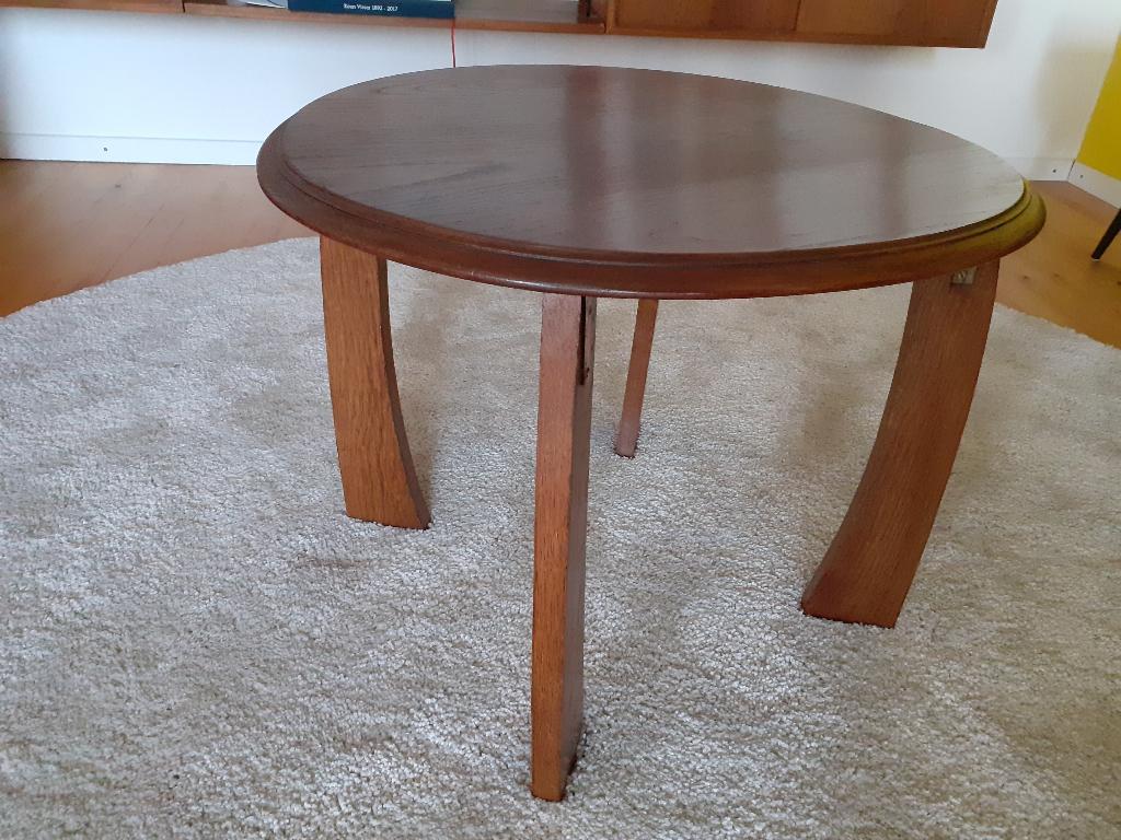 salontafel eiken vintage, Huis en Inrichting, Tafels | Salontafels, Ophalen, Art-deco, 50 tot 100 cm, 50 tot 100 cm