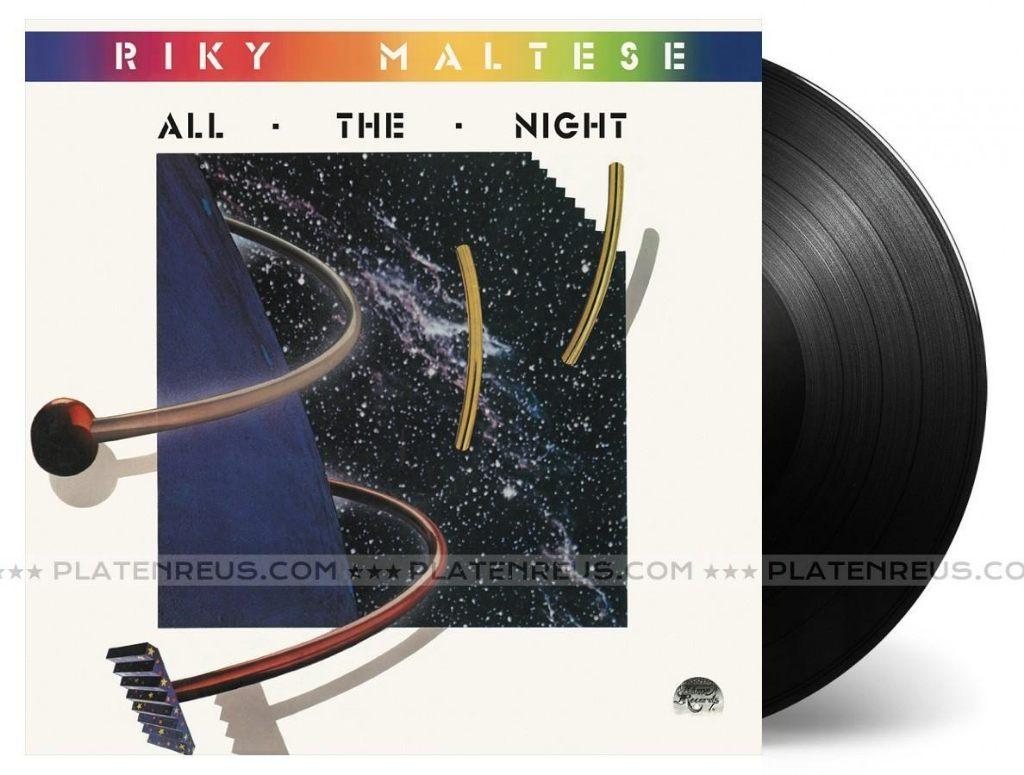 Riky Maltese All the Night 12" Maxisingle Nieuw Italo Zwart, Ophalen of Verzenden, Nieuw in verpakking, 12 inch, Disco