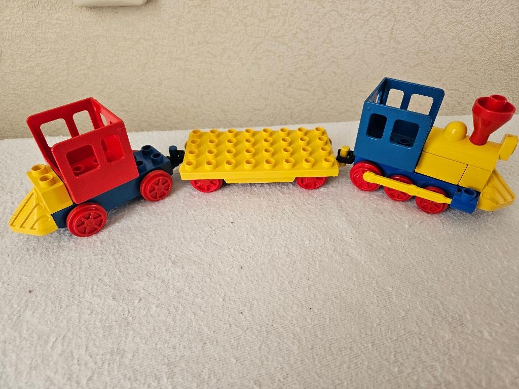 Lego Duplo trein niet compleet, leuk voor de onderdelen, Ophalen of Verzenden, Gebruikt, Losse stenen, Duplo