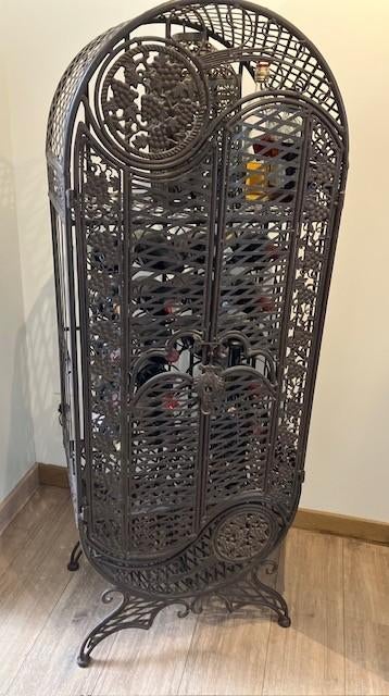 wijnrek, Huis en Inrichting, Woonaccessoires | Wijnrekken, Ophalen, 15 tot 25 flessen, Zo goed als nieuw, Metaal