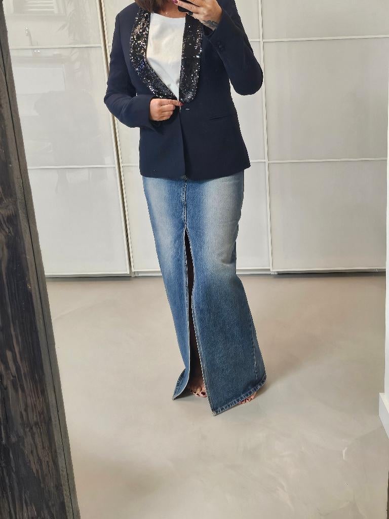 Frankie shop spijkerrok nieuw maat 38, Maat 38/40 (M), Frankie shop, Blauw, Nieuw