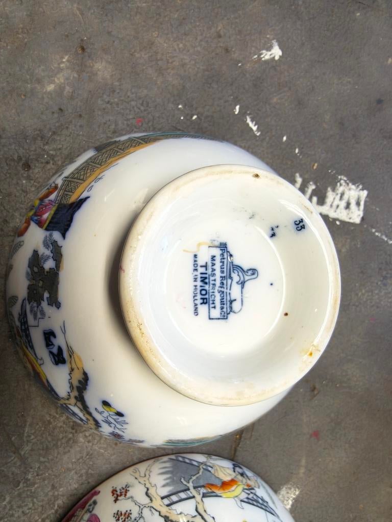 Antieke Petrus Regout & Co. Timor schaal (1862-1899), Ophalen of Verzenden