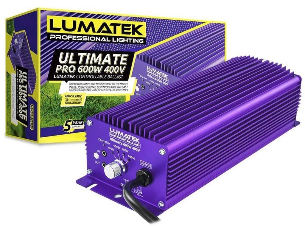 Lumatek Ultimate Pro 600 Watt - 400V HPS Dimbare & Regelbare, Ophalen of Verzenden, Zo goed als nieuw, Kweeklamp