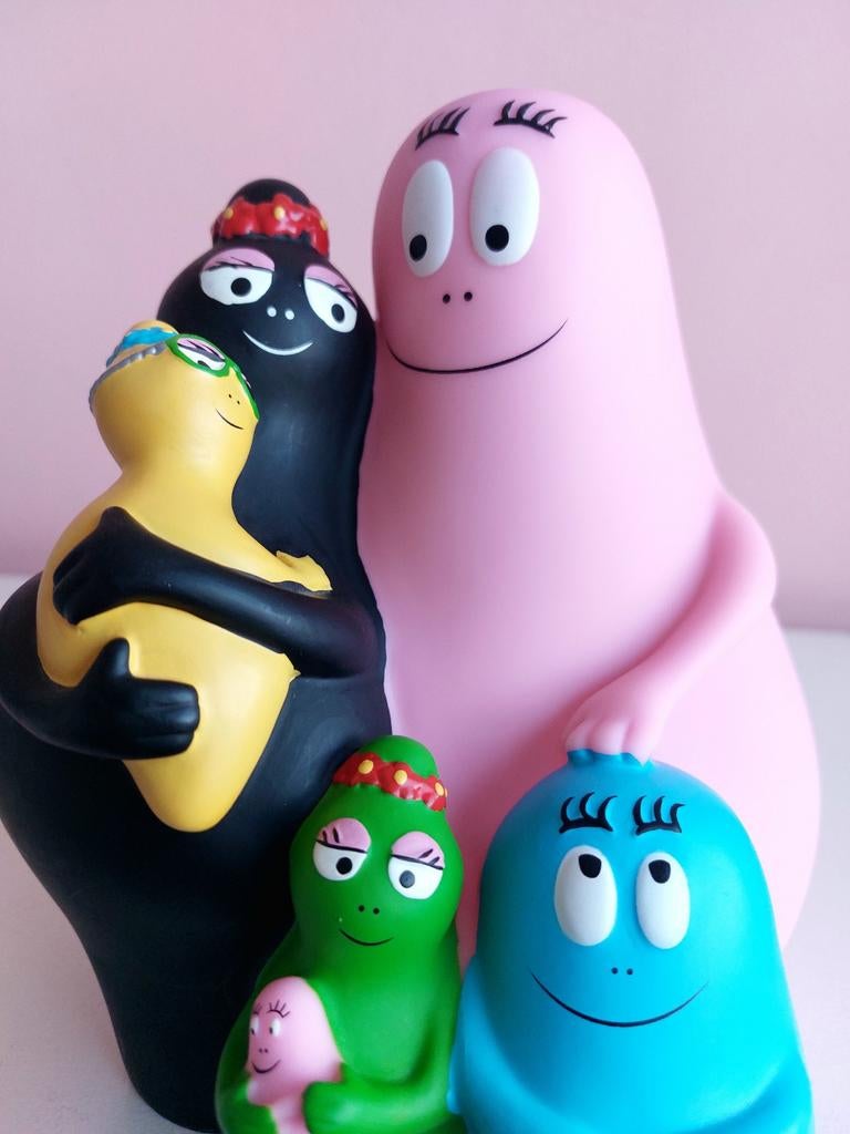 Barbapapa Familie Spaarpot - Plastoy 2005 AT & Kodansha, Ophalen of Verzenden, Zo goed als nieuw, Steen, Aardewerk of Keramiek