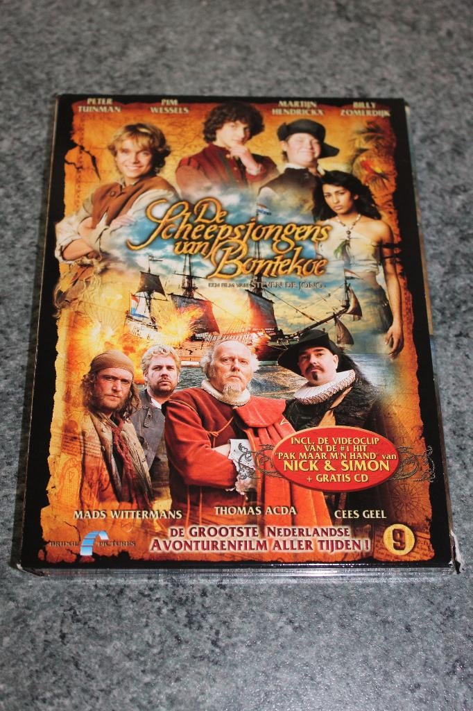 DVD De scheepsjongens van de bonte koe, Cd's en Dvd's, Dvd's | Avontuur, Vanaf 9 jaar, Ophalen of Verzenden, Zo goed als nieuw
