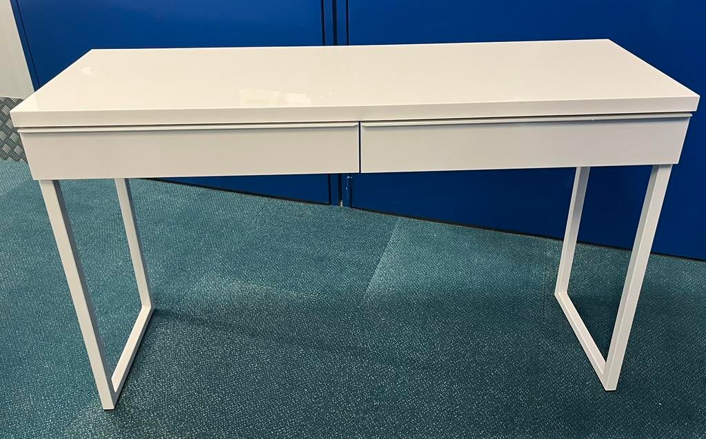Ikea bureautje Beste Burs glanswit 2 laden, Ophalen, Zo goed als nieuw