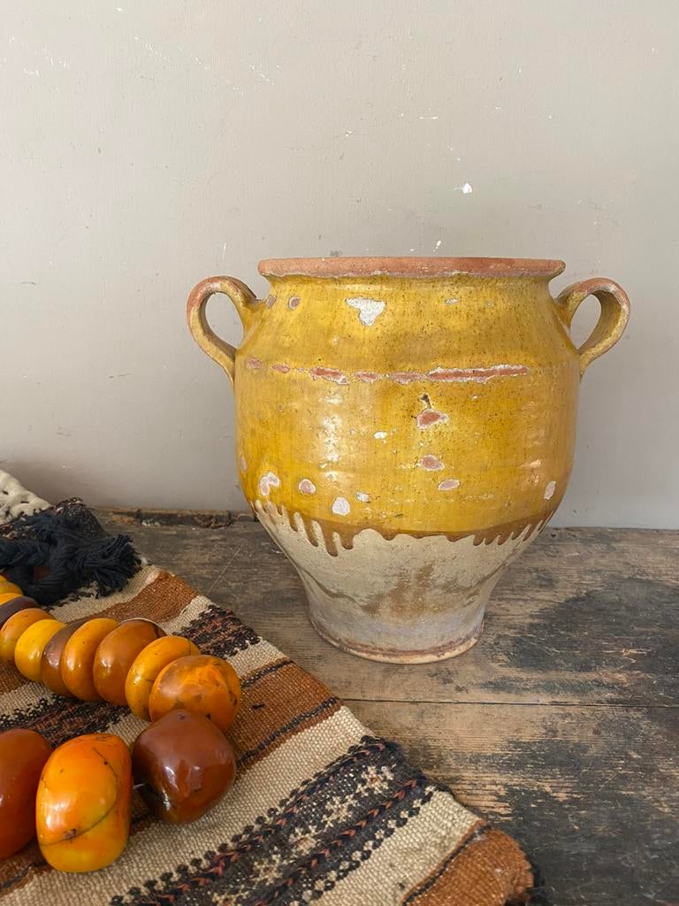 Antiek franse confit pot, nr 1, Ophalen of Verzenden