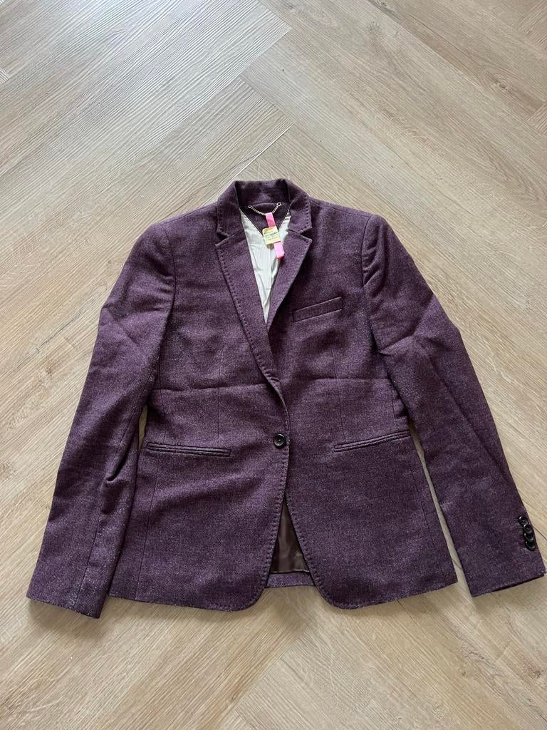 Massimo Dutti Blazer Maat 38/40 (M) Paars, Ophalen of Verzenden, Zo goed als nieuw, Maat 38/40 (M), Paars