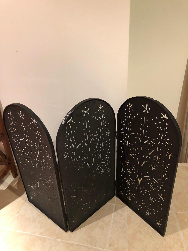 Metalen 3-delig RAAMSCHERM WAND PANEEL, Wilms, Ophalen of Verzenden, Zo goed als nieuw, Info@houseofcoco.nl