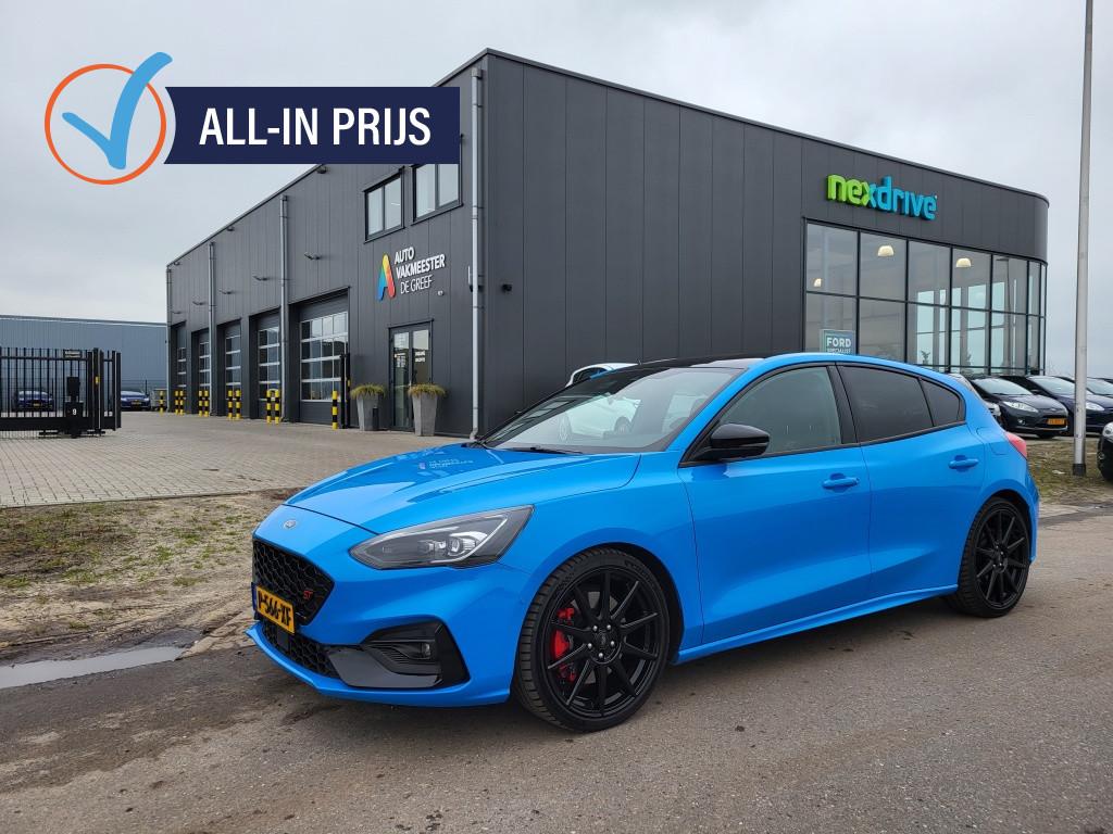 Ford Focus 2.3 EcoBoost ST-3 280 pk Edition Winterpack Camer, Gebruikt, Euro 6, 4 cilinders, Blauw