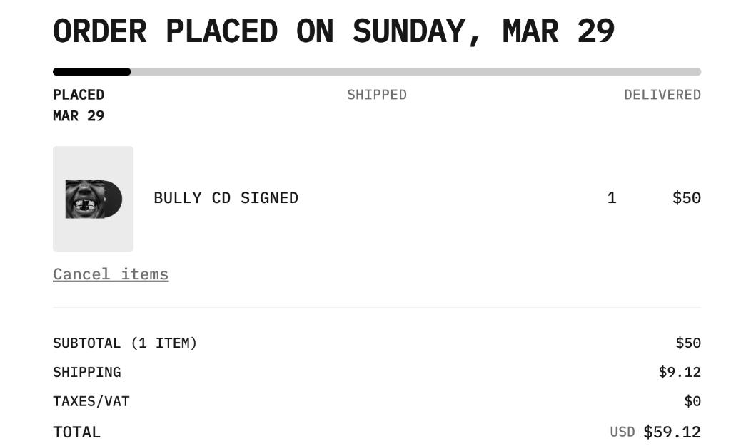 YE (Kanye west) BULLY cd gesigneerd, Cd's en Dvd's, Cd's | Hiphop en Rap, Ophalen, 2000 tot heden, Zo goed als nieuw