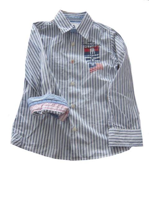 Gaastra blouse overhemd 128 blauw wit gestreept, Overhemd of Blouse, Schipluidenlaan 20 5035KJ Tilburg, Merkfreak, Jongen