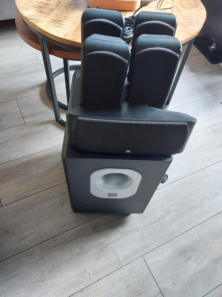 Jbl 5.1 speaker set, Ophalen, Gebruikt, 120 watt of meer, JBL