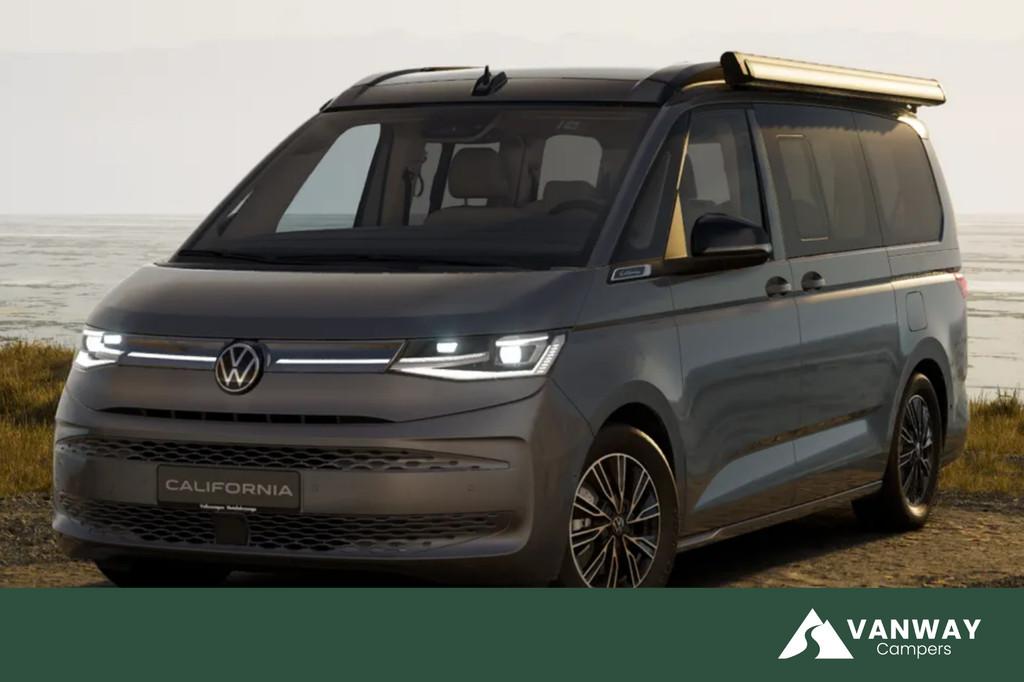 Volkswagen California Beach T7 245PK Automaat PHEV 4x4 Apple, Caravans en Kamperen, Automaat, Buscamper of Camperbus, Volkswagen