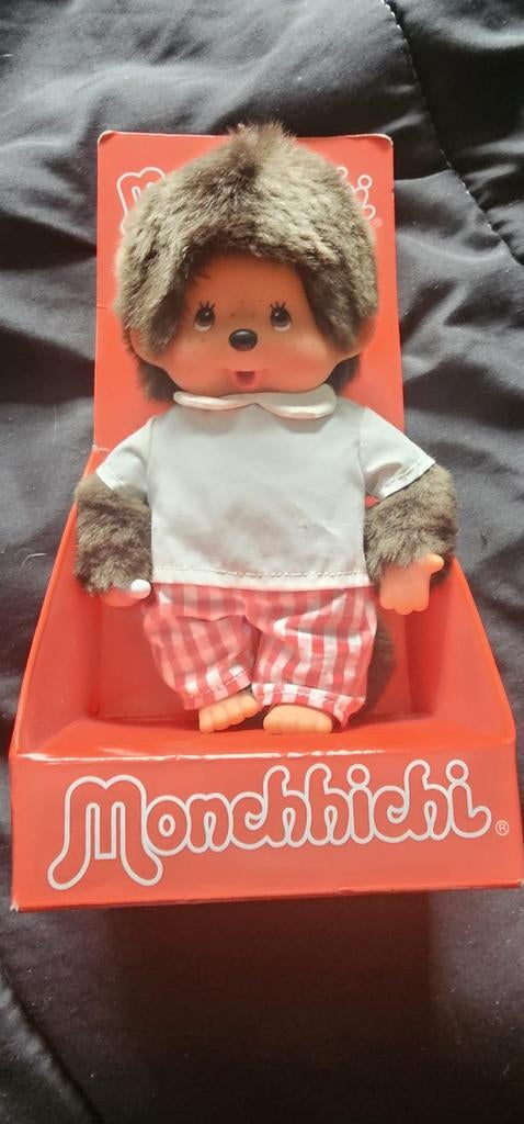 fashion monchhichi red checker boy s-size 242856, Ophalen of Verzenden, Nieuw