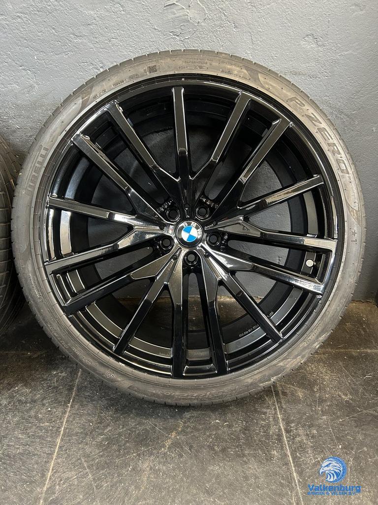 6-7mm! Originele BMW X5 X6 G05 G06 Style 742M 22 inch zwart, Gebruikt, -, 275 mm, -