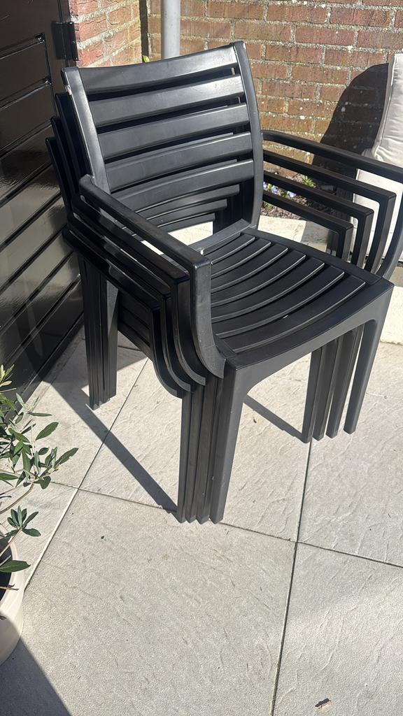 Tuin stoelen, Ophalen, Gebruikt, Kunststof