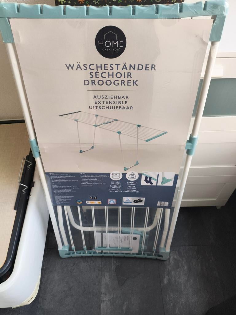 Uitschuifbaar droogrek - Home Creation, Witgoed en Apparatuur, Strijkijzers en Strijkplanken, Nieuw, Ophalen