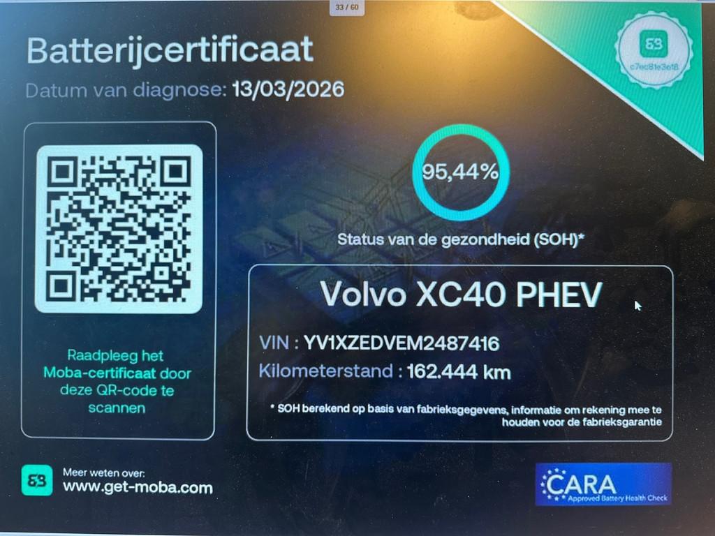 Volvo XC40 Recharge P8 AWD R-Design SOH 95 % ALCANTARA FASE, Gebruikt, Zwart, Alcantara, Zwart