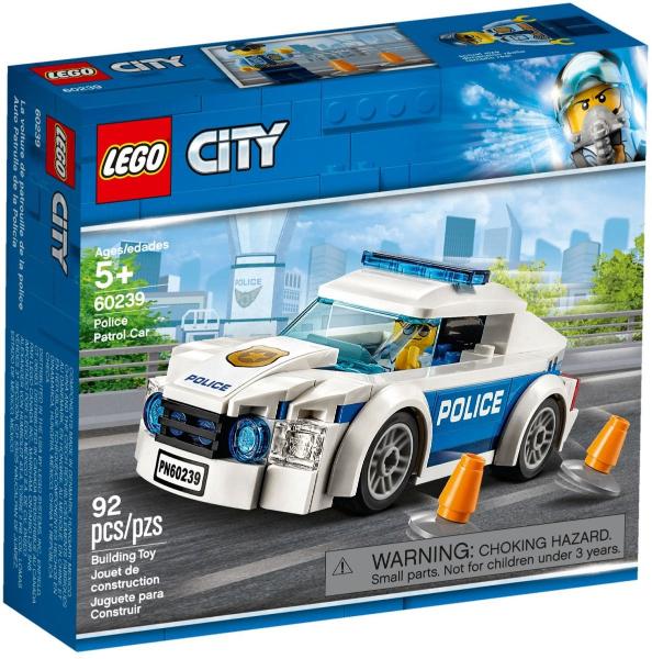 Lego City set 60239 Politiepatrouille auto, City, Lego, Nieuw, Ophalen of Verzenden