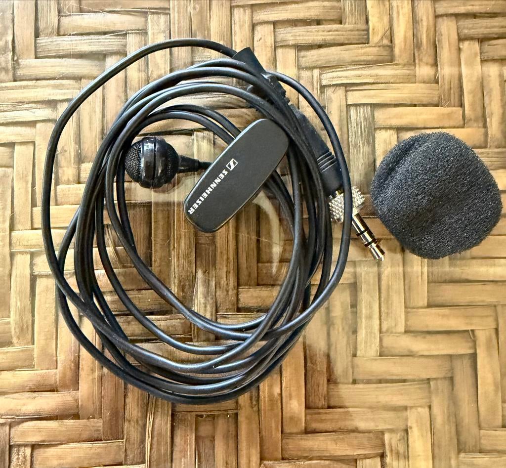 Sennheiser dasspeld microfoon met 3.5mm jack, Muziek en Instrumenten, Microfoons, Ophalen, Gebruikt, Overige typen