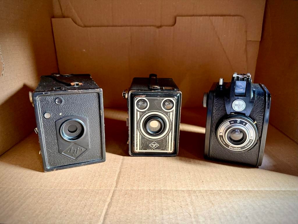 Vintage foto en video camera Collectie • Diverse Modellen, Gebruikt, Compact, Ophalen of Verzenden, Overige Merken