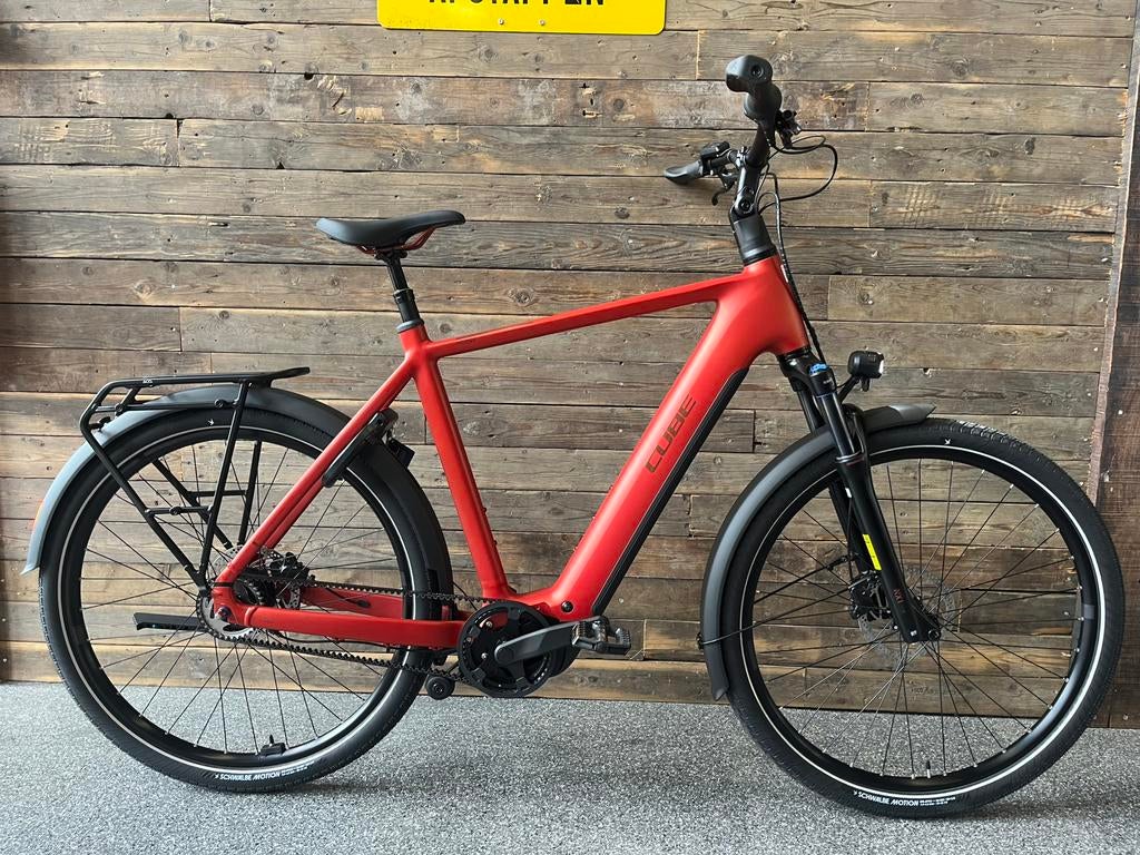 Cube Touring Hybrid comfort slx 800 chilli/chrome, Versnellingen, Nieuw, 56 cm of meer, Ophalen