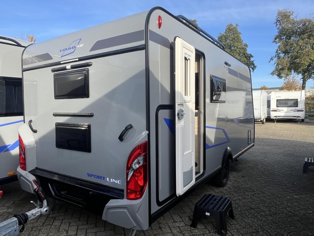 Caravelair Sport Line 476 stapelbed en gratis mover, Schokbreker, Bedrijf, Treinzit, 5 tot 6 meter