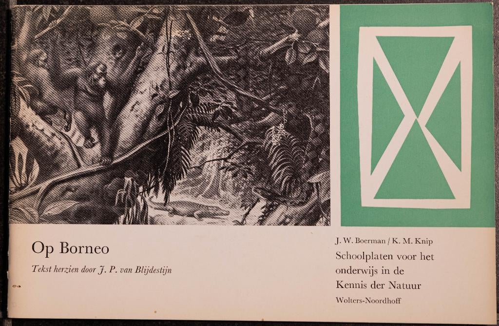 schoolplaat boekje   Op Borneo. , Ophalen of Verzenden, Natuur en Biologie