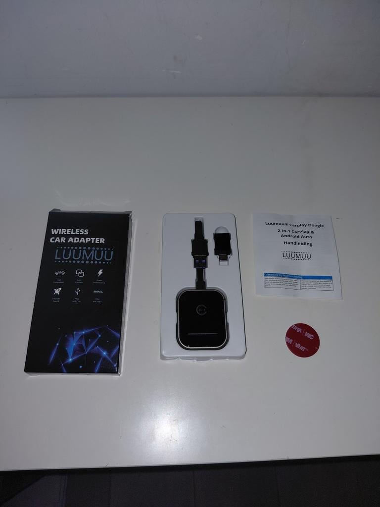 Luumuu Carplay Dongle Wireless Car Adapter, Ophalen of Verzenden