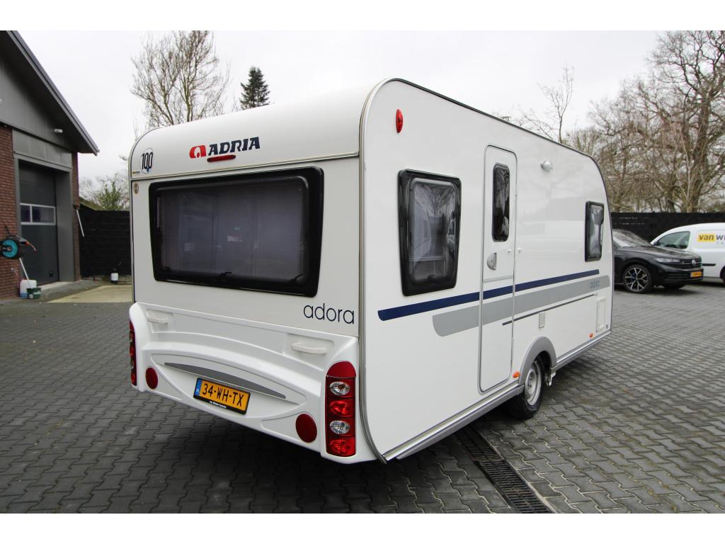 Adria Adora 462 PU Mover-Voortent-Fietsenrek, Rondzit, Overige typen, Adria, 4 tot 5 meter
