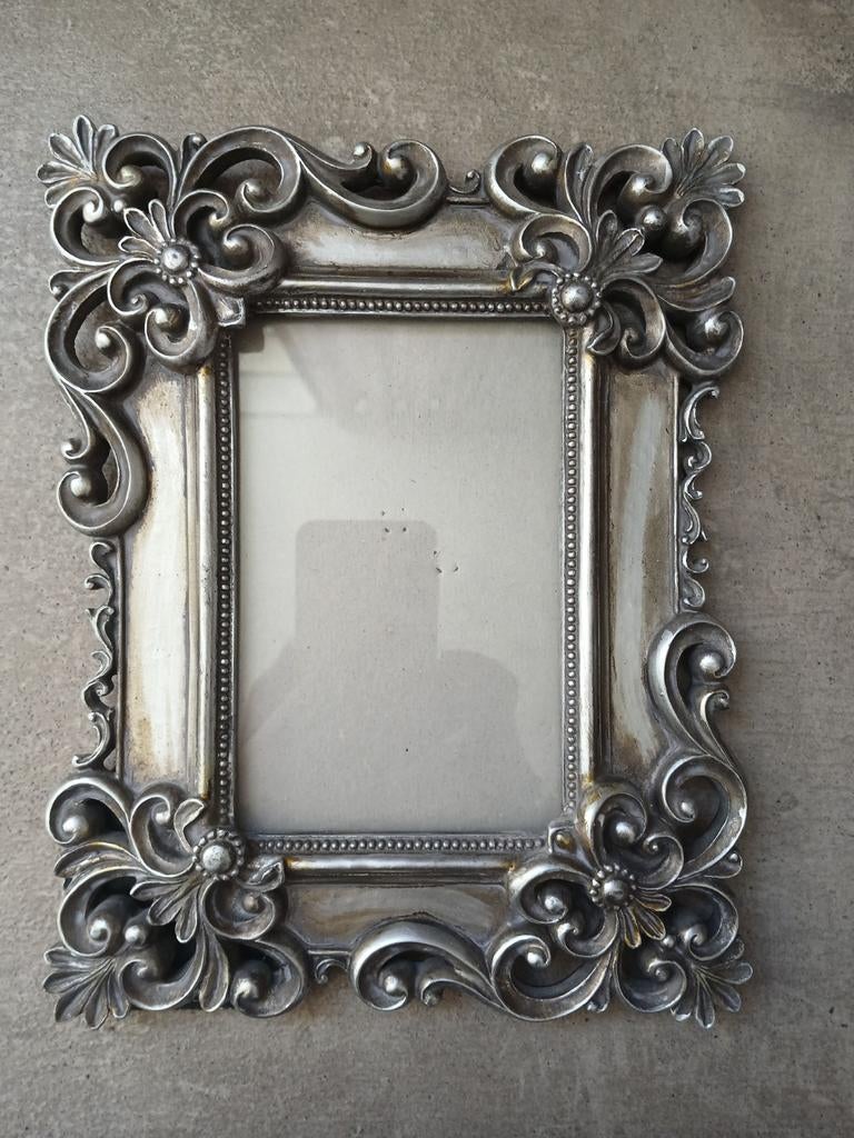 Barok metalen fotolijst, Huis en Inrichting, Woonaccessoires | Lijsten, Ophalen of Verzenden, Metaal of Aluminium, Minder dan 50 cm