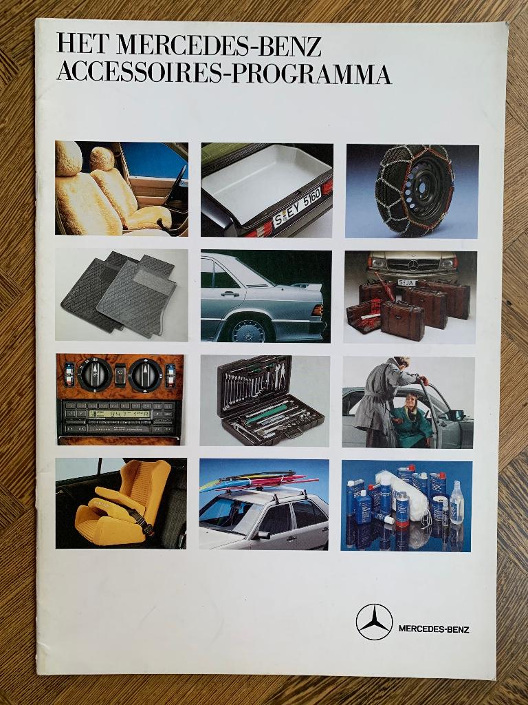 NL brochure folder Mercedes-Benz accessoires programma 1988, Nieuw, Mercedes-Benz, Mercedes, Ophalen of Verzenden