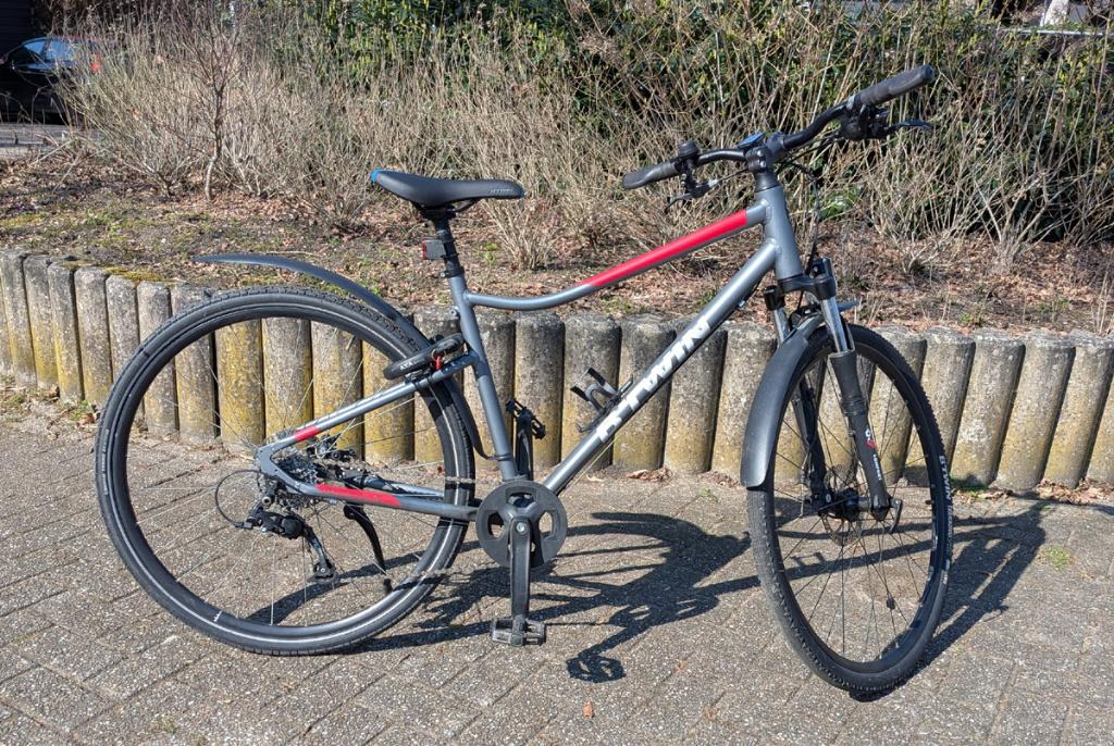 Sportieve BTwin Riverside 500, Fietsen en Brommers, Fietsen | Mountainbikes en ATB, 49 tot 53 cm, Ophalen, Zo goed als nieuw, Overige merken