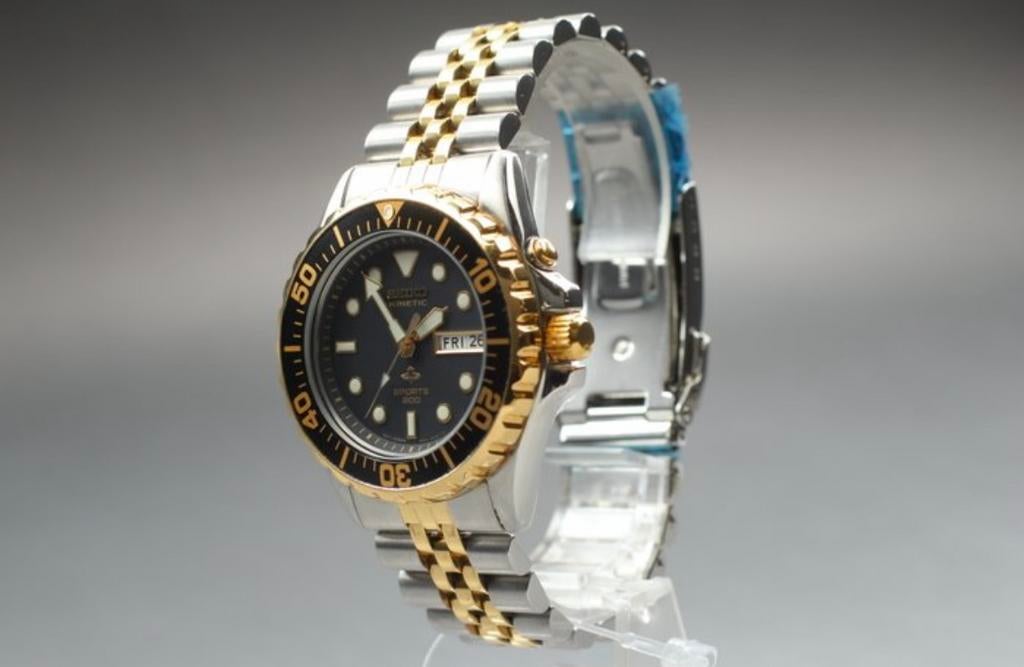 Seiko Kinetic Sports 200 diver, Ophalen of Verzenden, Zo goed als nieuw, Zilver