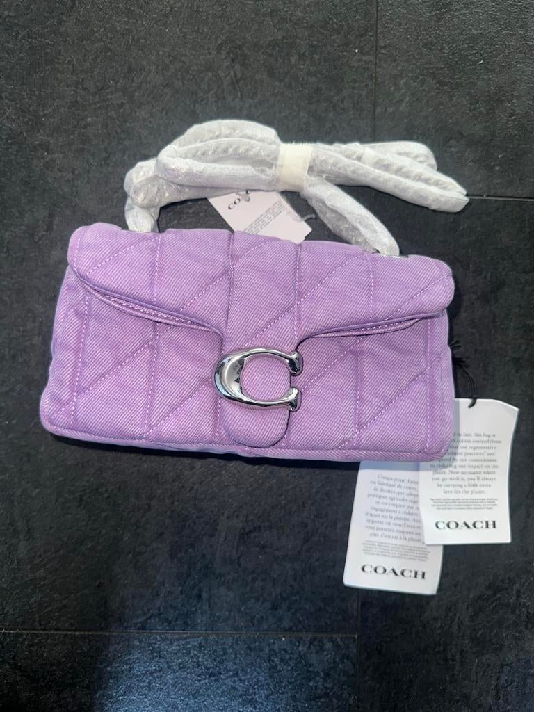 Coach Pillow Tabby Schoudertasje Lila Nieuw, Ophalen, Nieuw, Paars, Schoudertasje